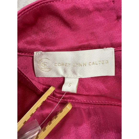 NWT Anthropologie Pink Dressy Jumpsuit‎ Women's Sz S Wide Leg  Corey Lynn Calter - Picture 8 of 16